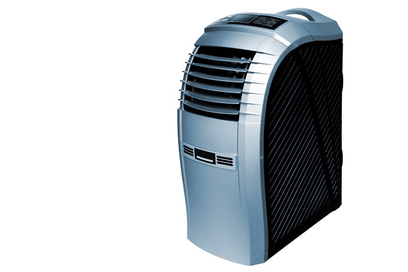 How a Whole-House Humidifier Keeps You Healthy, The modern mobile air-conditioner on a white background